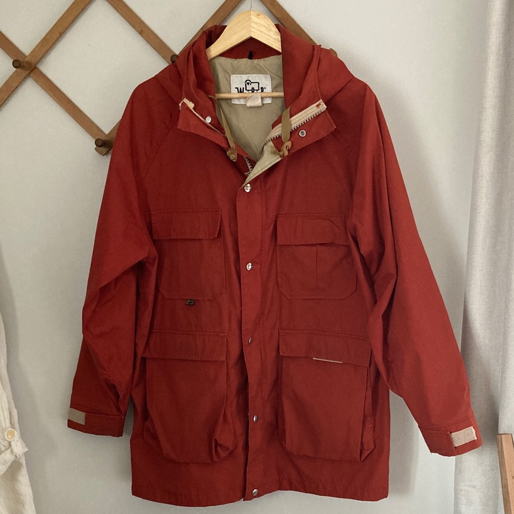 Woolrich Red Hooded Coat